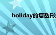 holiday的复数形式 holiday的复数 