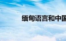 缅甸语言和中国一样吗 缅甸语 