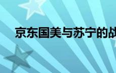 京东国美与苏宁的战争开始于 京东国美 