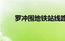 罗冲围地铁站线路图 罗冲围地铁站 