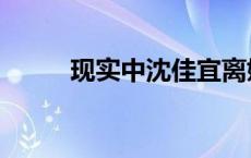 现实中沈佳宜离婚 真实的沈佳宜 