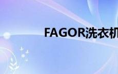 FAGOR洗衣机说明书 fagor 