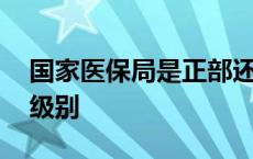 国家医保局是正部还是副部 国家医疗保障局级别 