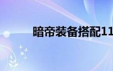 暗帝装备搭配110 暗帝装备搭配 