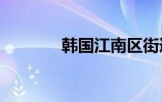 韩国江南区街道 韩国江南区 