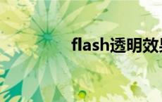 flash透明效果 flash透明 