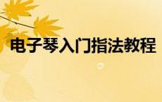 电子琴入门指法教程 自学 电子琴入门指法 