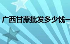 广西甘蔗批发多少钱一斤 广西甘蔗批发价格 