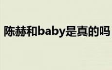 陈赫和baby是真的吗 陈赫和baby是否真的 