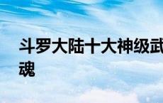 斗罗大陆十大神级武魂 斗罗大陆六大顶级武魂 