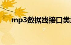 mp3数据线接口类型 mp3数据线接口 