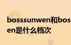 bosssunwen和boss哪个档次高 bosssunwen是什么档次 