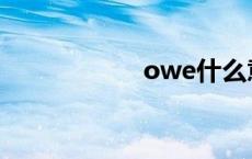 owe什么意思 owe 