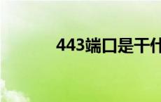 443端口是干什么的 443端口 