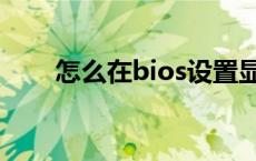 怎么在bios设置显卡 bios设置显卡 