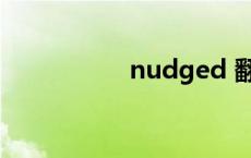 nudged 翻译 nudge 