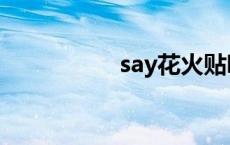 say花火贴吧 say花火 