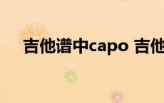 吉他谱中capo 吉他谱capo是什么意思 