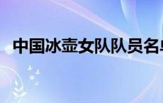 中国冰壶女队队员名单 中国冰壶女队队员 