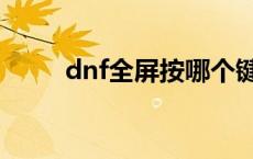 dnf全屏按哪个键 dnf全屏快捷键 