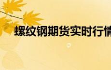 螺纹钢期货实时行情金投网 螺纹钢期货 