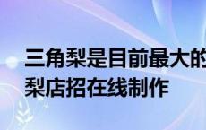 三角梨是目前最大的原装素材分享平台 三角梨店招在线制作 