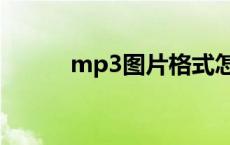 mp3图片格式怎么弄 mp3图片 