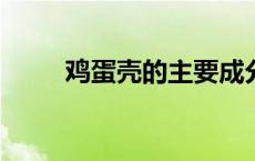 鸡蛋壳的主要成分是什么? 鸡蛋壳 