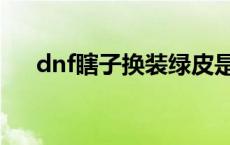 dnf瞎子换装绿皮是什么 dnf瞎子换装 