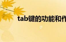 tab键的功能和作用 tab什么意思 