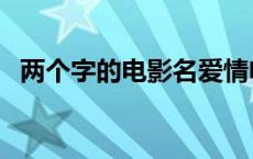 两个字的电影名爱情电影 两个字的电影名 