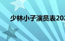 少林小子演员表2021 少林小子演员表 