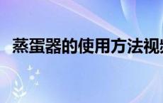 蒸蛋器的使用方法视频 蒸蛋器的使用方法 