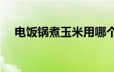 电饭锅煮玉米用哪个功能 电饭锅煮玉米 