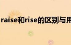 raise和rise的区别与用法 raise和rise的区别 