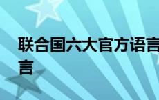 联合国六大官方语言英文 联合国六大官方语言 