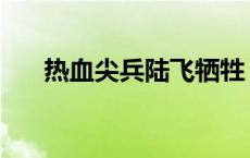 热血尖兵陆飞牺牲 热血尖兵陆飞死了 