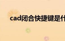 cad闭合快捷键是什么 cad闭合快捷键 