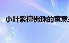 小叶紫檀佛珠的寓意是什么 小叶紫檀佛珠 