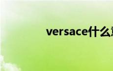 versace什么意思 versace 