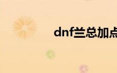 dnf兰总加点 dnf兰总套 