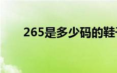 265是多少码的鞋子男 265是多少码 