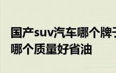 国产suv汽车哪个牌子最好又最省油 国产suv哪个质量好省油 