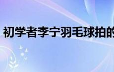 初学者李宁羽毛球拍的选择 羽毛球拍的选择 