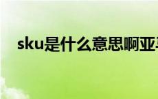 sku是什么意思啊亚马逊 sku是什么意思 