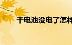 干电池没电了怎样恢复电量 干电池 