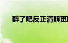 醉了吧反正清醒更断肠是什么歌 醉了 