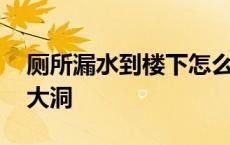 厕所漏水到楼下怎么处理 上厕所时墙被拆出大洞 