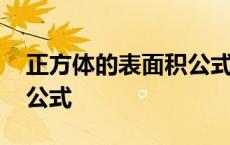 正方体的表面积公式是多少 正方体的表面积公式 