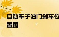 自动车子油门刹车位置图 自动车油门刹车位置图 